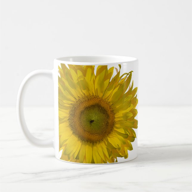 Mug Mariage de tournesol jaune (Gauche)