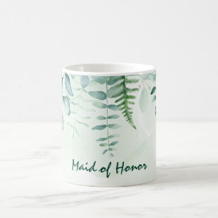 Mug Mariage d'honneur de la servante verte Eucalyptus
