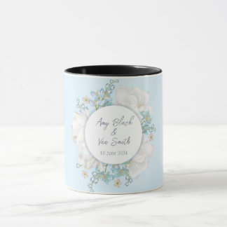 Mug Mariage floral bleu Tulip