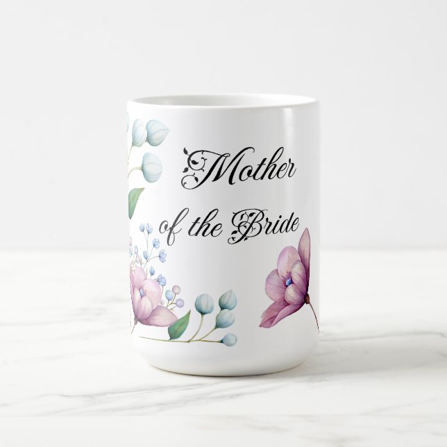 Mug Mariage Floral Élégant Douce Romance Botanique (Centre)