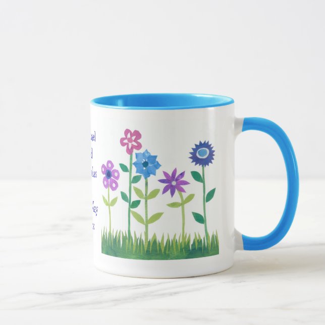 Mug Mariage "Flower Power" personnalisée (Droite)