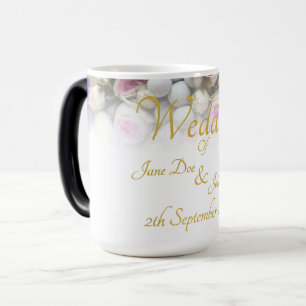 Mug mariage - Mariée avec bouquet mariage coloré