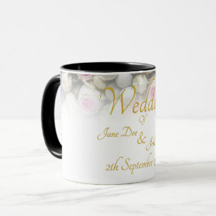 Mug mariage - Mariée avec bouquet mariage coloré