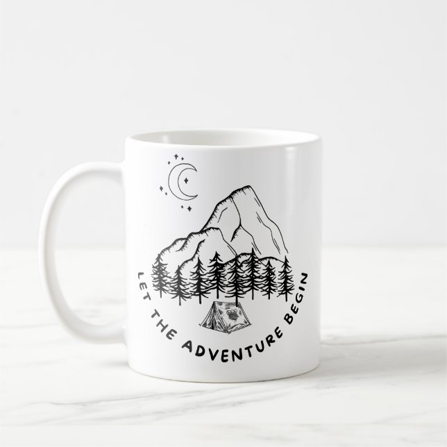 Mug Mariage personnalisé Camping Mug, cadeaux de coupl (Gauche)