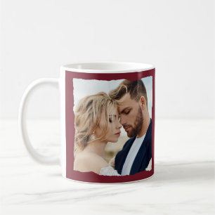 Mug Mariage photo moderne personnalisé M. et Mme.