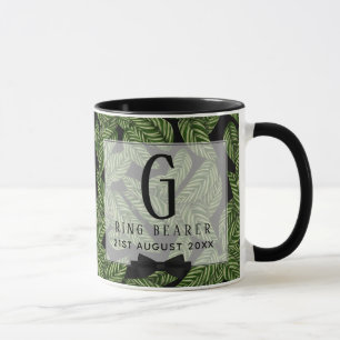 Mug Mariage PORTE-BAIN Tropique Feuille verte Monogram