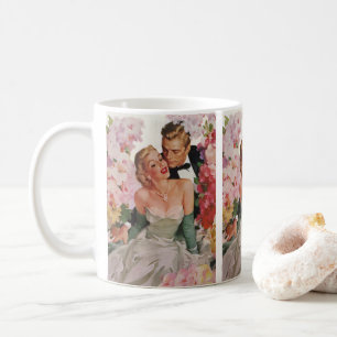 Mug Mariage Vintage, Jeunes Mariés Rétro Mariés