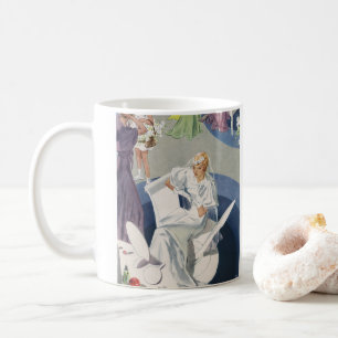 Mug Mariage Vintage, Mariée Art Déco Moderne Du Milieu