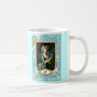 Mug Marie-Antoinette Roses roses de dentelle rose