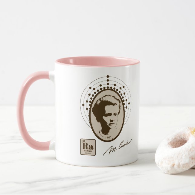 Mug Marie Curie (Avec donut)