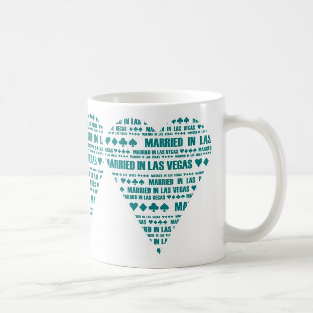 Mug Marié dans la sarcelle d'hiver de Las Vegas/tasse (Droite)