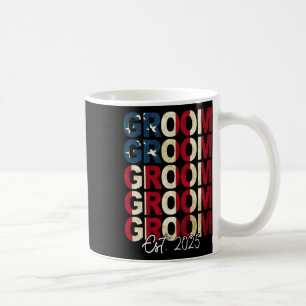 Mug Marié Épouse Env. 2025 Drapeau États-Unis Jeunes M