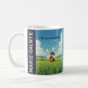 Mug Marie-Galante Île aux Hundred Moulins Retro