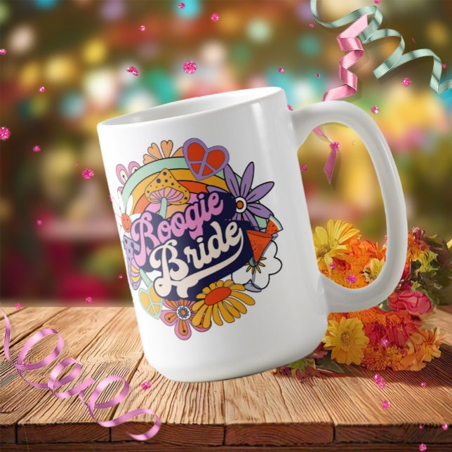 Mug Mariée Boogie Groovy 70s Enterrement de Vie de Jeu (Créateur téléchargé)