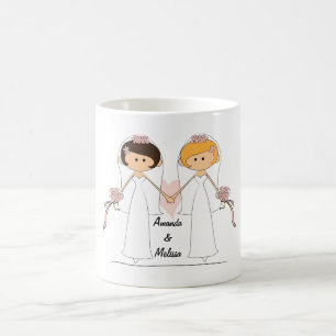 Mug Mariée et mariée personnalisée