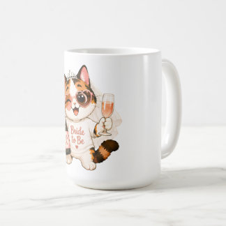 Mug Mariée future chat calico mignon et cosy