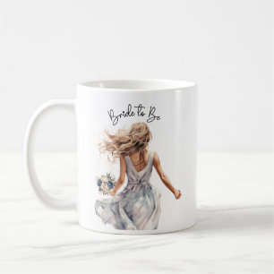 Mug Mariée Pour Être Belle Mariée Aquarelle Art