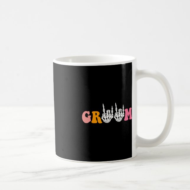 Mug Mariée squelette de la main de marié d'Halloween m (Droite)