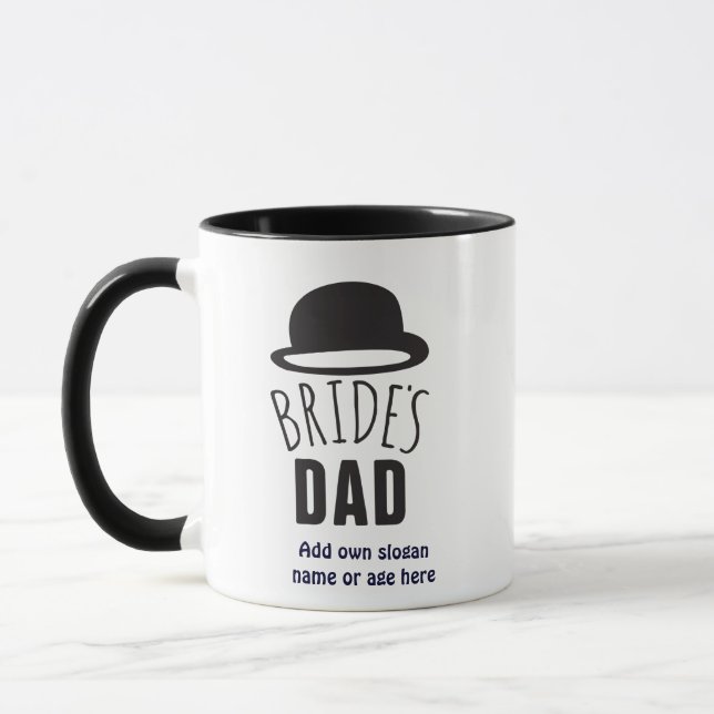 Mug Mariées personnalisables Papa Père de la mariée Me (Gauche)