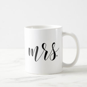 Mug Mariés de nouveau Mme Calligraphie moderne   Tapis