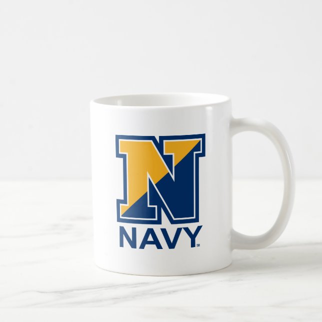 Mug Marine américaine | Marine initiale N (Droite)