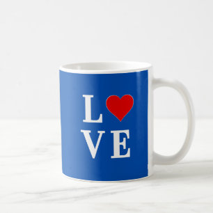 Mug Marine Bleu AMOUR Rétro élégant