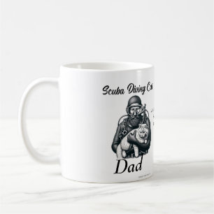 Mug Marine Plongée Chat Papa