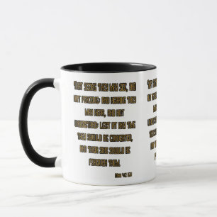 Mug Mark 4:12 KJV Bible Écriture Deux Tons