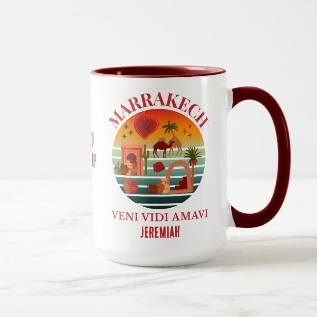 Mug Maroc Vacances du groupe Veni Vidi Amavi MARAKKESH (Droite)