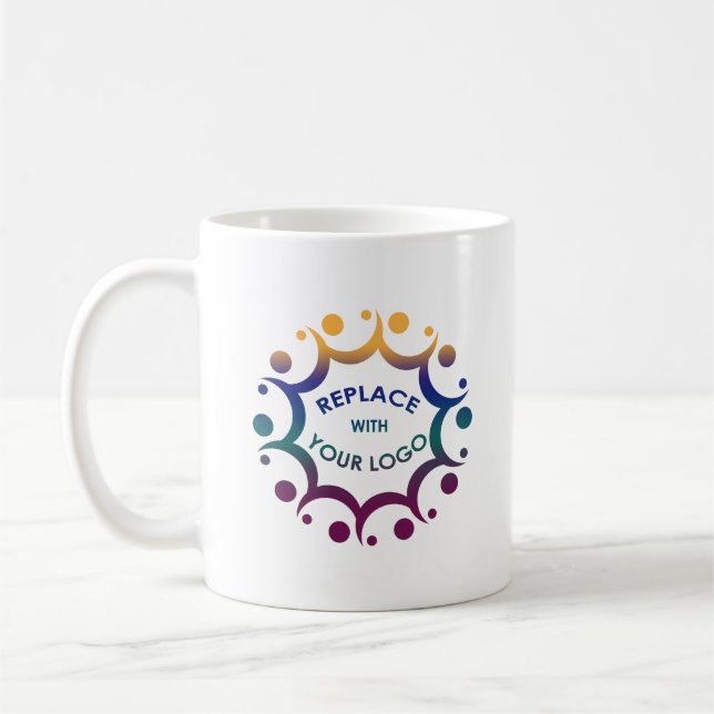 Mug Marque avec votre logo ou votre graphique d'entrep (Gauche)