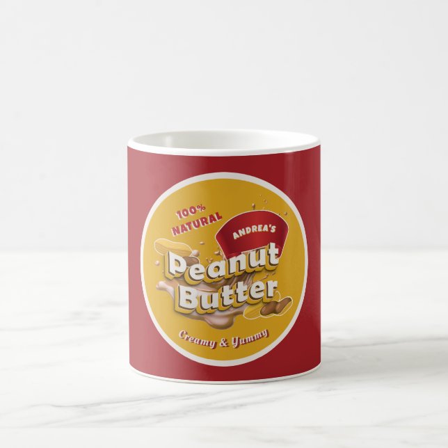 Mug Marque de beurre d'arachide professionnelle modern (Centre)