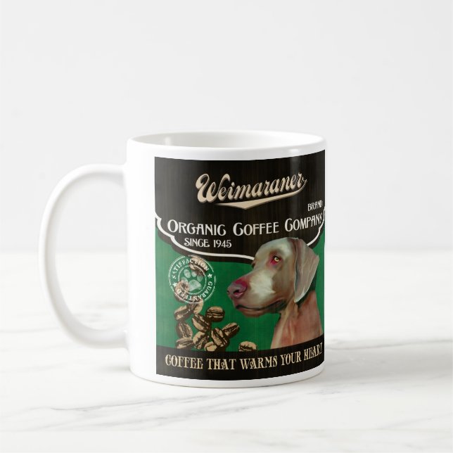 Mug Marque de Weimaraner - Organic Coffee Company (Gauche)