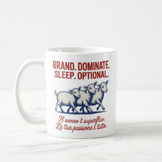 Mug Marque. Dominer. Dormir. Facultatif.