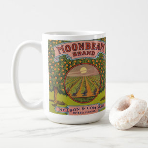 Mug Marque Moonbeam Étiquette Citrus vintage