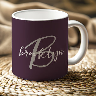 Mug Marque-page tendance violet gris blanc 