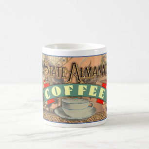 Mug Marque vintage "STATE ALMANAC COFFEE"