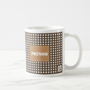 Mug marron à personnaliser - Moi Super Papa