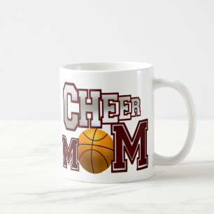 Mug Marron pour Maman de Cheerleader de Basket