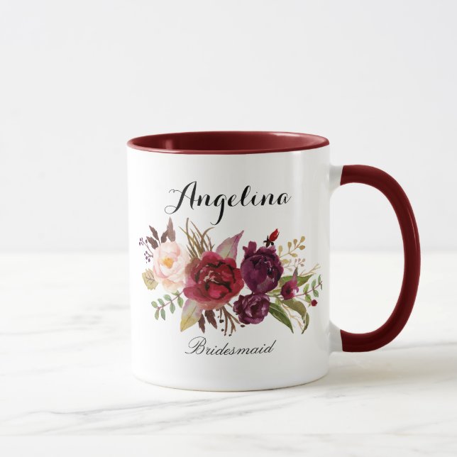 Mug Marsala bordeaux (Droite)