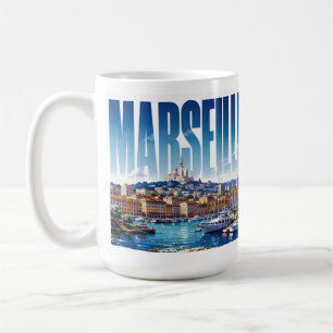 Mug Marseille France Voyage Méditerranée Port Beaut