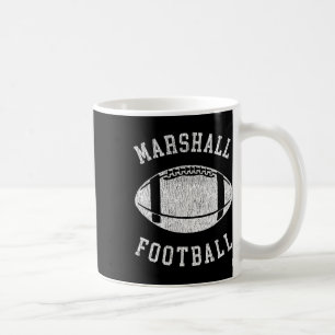 Mug Marshall Football Distressed Vintage 80's Throwbac