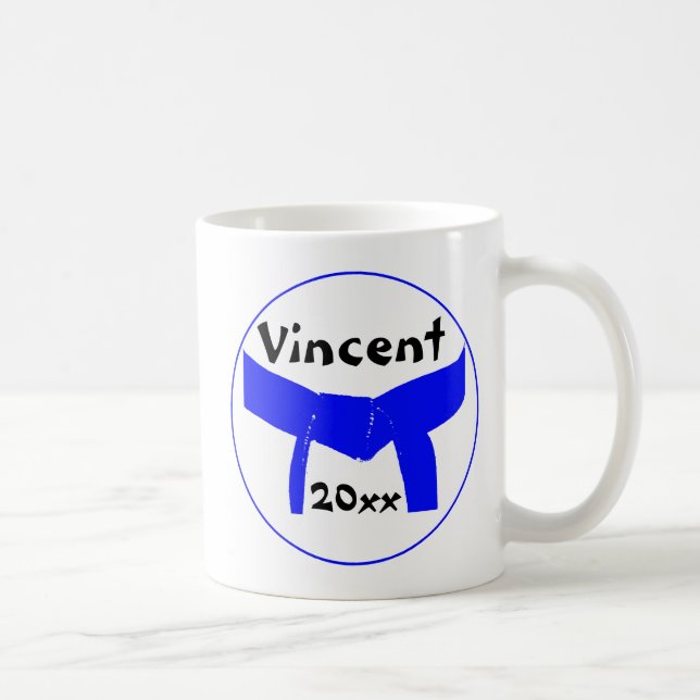 Mug Martial Arts Light Ceinture Bleue (Droite)