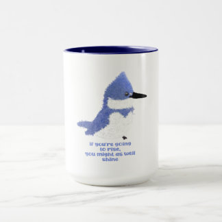 Mug Martin-pêcheur ceinturé moderne charmant, debout