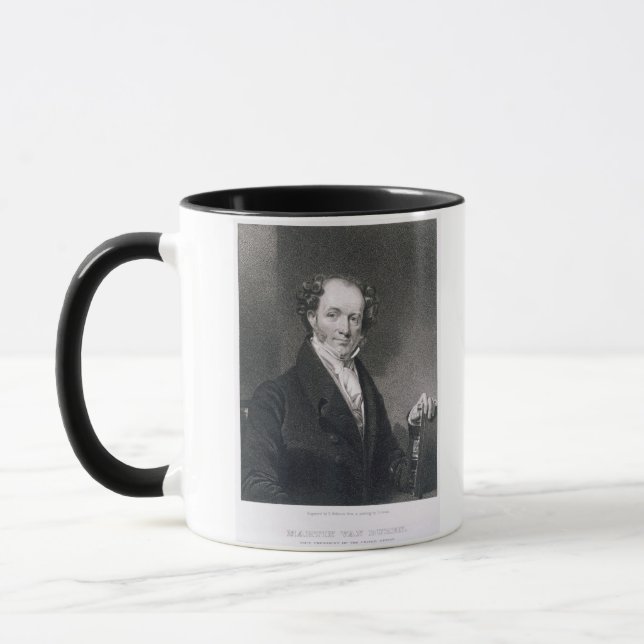 Mug Martin Van Buren, gravé par E. Wellmore (engravi (Gauche)