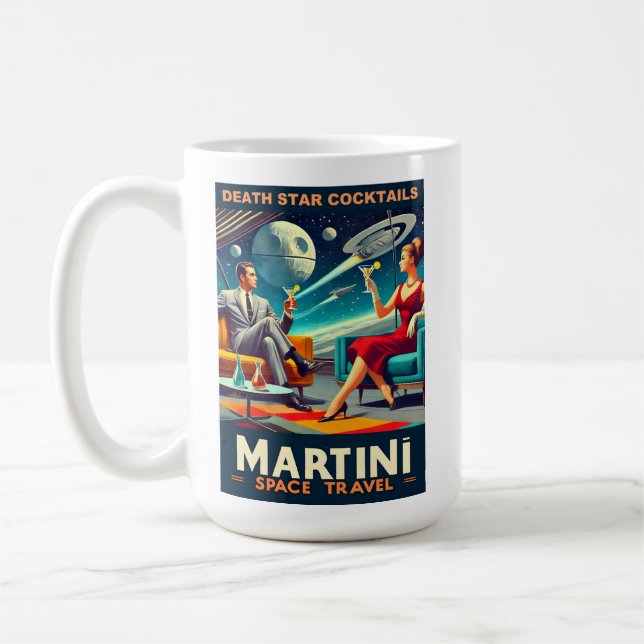 Mug Martini Space Affiches de voyage Death Star Cockta (Gauche)