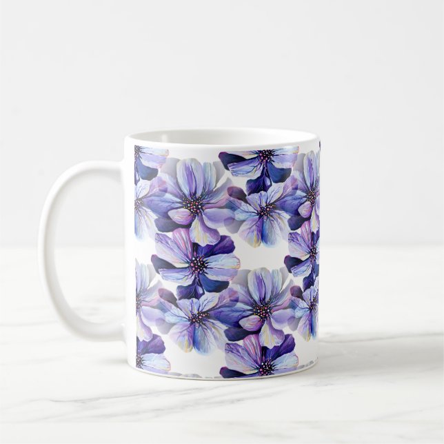 Mug Marvelous Seamless Motif de Lilac Perennials (Gauche)