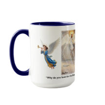 Mary visits the empty tomb an sees an Angel.      