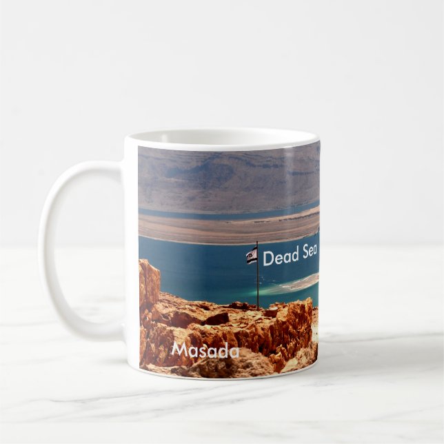 Mug Masada, timbre photographique de mer morte, (Gauche)