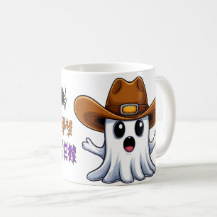 Mug Mascotte fantôme occidentale de style cowboy 🤠