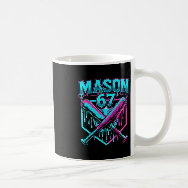Mug Mason 67 Graphiques de mème de vente de glace drôl (Droite)